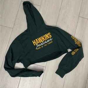 Stranger Things  Hawkins Cropped Hoodie